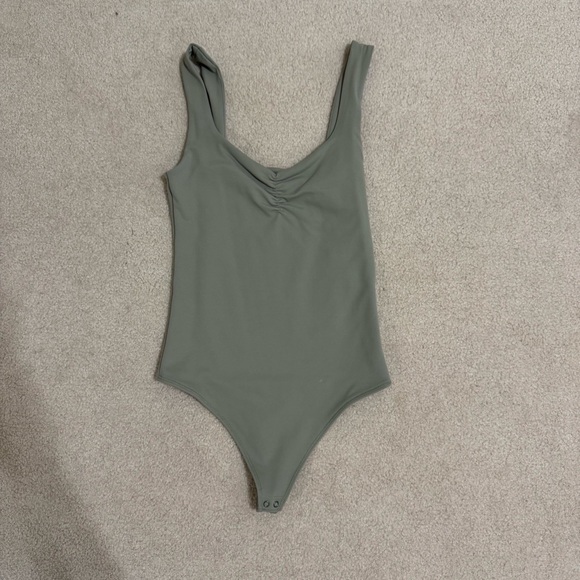 Abercrombie & Fitch Sage Green Bodysuit - Picture 1 of 4